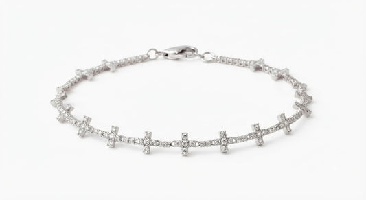 MOISSANITE CROSS BRACELET - VENDOR